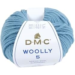 DMC - Woolly - 100% lana merino | Ovillo de 50g, Agradable para trabajar - Ideal para todo tipo de ropa