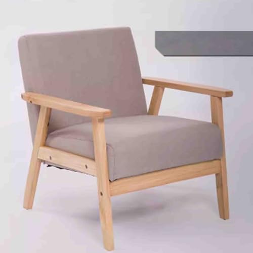 Silla moderna de mediados de siglo, sillón retro de ocio, sillón simple para sala de estar, silla de salón con marco de madera para dormitorio, decoración elegante del hogar