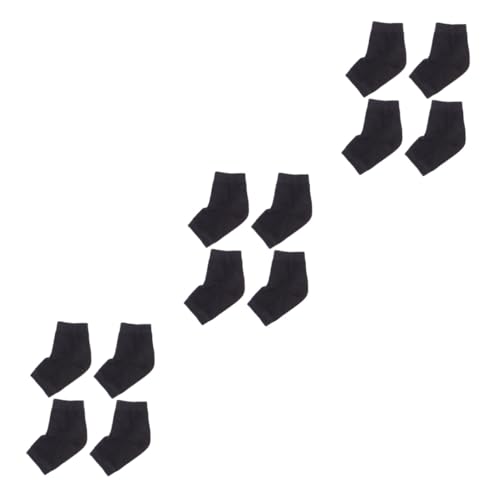 Housoutil 3sets Ankle Socks Gel Moisturizing Heel Socks Prevent Cracks Soft Polyester-Cotton Fabric 2pairs*3