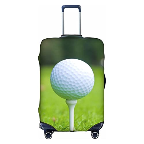 Golf Ball Focus Travel Luggage Cover Fits 18-32 Inch Luggage, Elastic Suitcase Cover Protector with Concealed Zipper for Wheeled Suitcase Tsa Approved