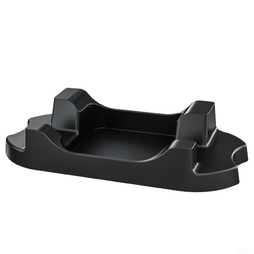 Soporte de almacenamiento para consola de juegos con organizador de cables, diseño que ahorra espacio, almohadillas antideslizantes para consola de juegos, para interruptor, tabletas, teléfonos