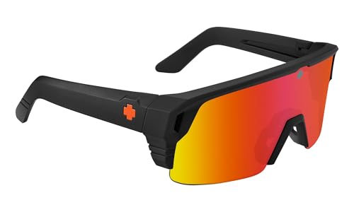 Image of SPY Optic Monolith 5050, Cylindrical Shield Semi-rimless Sunglasses, Color and Contrast Enhancing Lenses