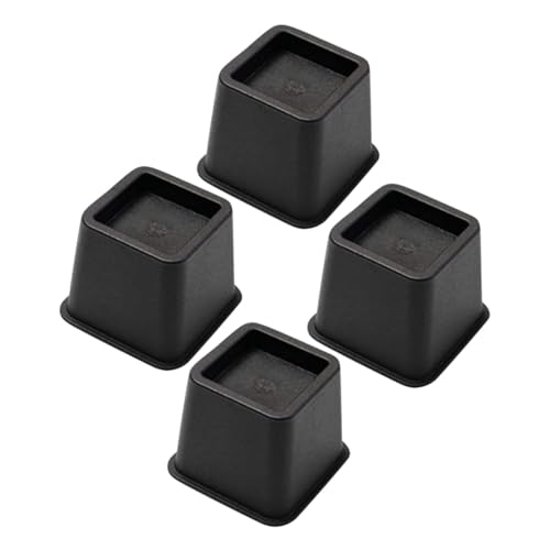 OUNONA 4pcs Furniture Risers for Bed Sofa Desk Lifts for Table Chair Heavy Duty Floor Protectors for Stability Height Extension for Space Saving