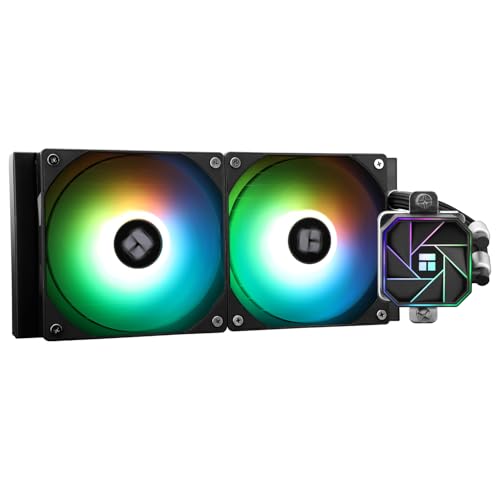 Image of TR-Thermalright Aqua Elite 240 V3 Aio CPU Cooler-240mm Liquid Cooler,2x120mm ARGB Cooling Fan,Easy Installation,Compatible with AM5 /AM4, LGA1851 /1700 /115X /1200 /2011, Black