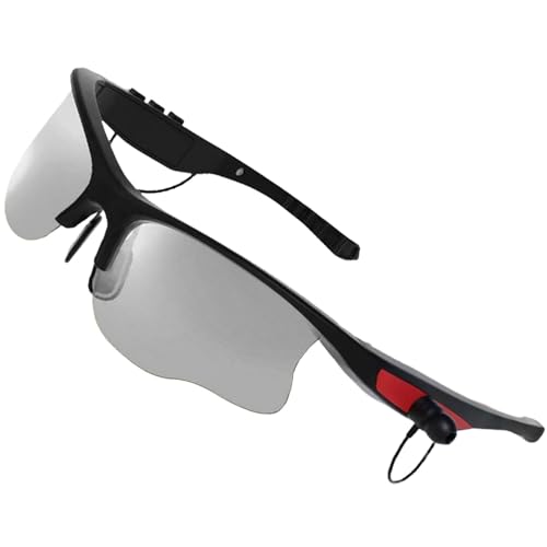 Yhsioaklo Gafas de sol inalámbricas inteligentes, gafas de sol de audio con altavoz - Gafas de sol polarizadas inteligentes inalámbricas - Auricular inalámbrico con audio estéreo de oreja abierta