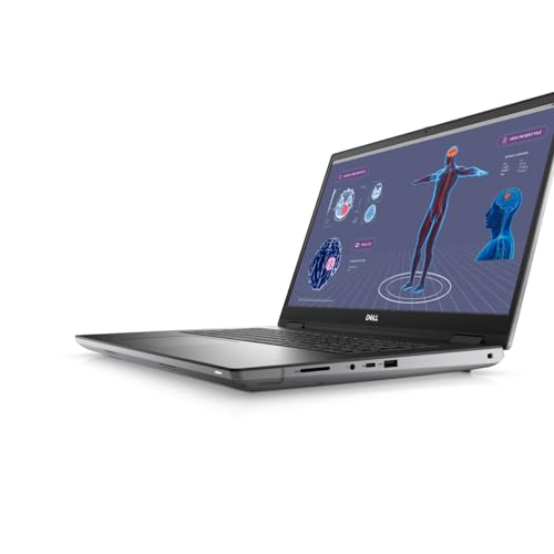 Image of Dell Precision 7780 Mobile Workstation - 17.3 inch FHD 500 nits- Intel Core i9-13950HX 24-Core -128GB CAMM RAM - 1TB SSD - NV RTX 2000 ADA (8GB GDDR6) - Windows 11 pro