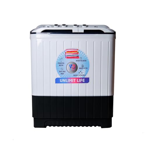 Image of VG 9 KG Semi automatic Washing Machine (VGWS90AGGB)