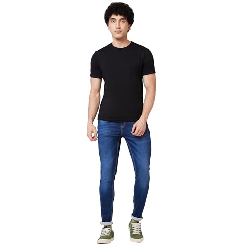 Image of Spykar Men's Skinny Fit Low-Rise Casual Jeans