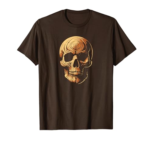 Wooden Skull Vintage Outdoor Life Camiseta