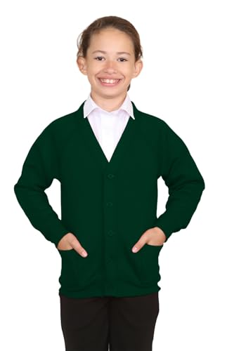 Cardigan d'école pour filles et garçons qui ne pique pas et résiste