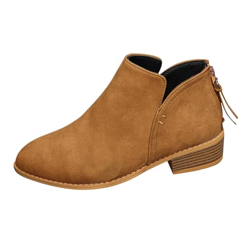 Bottines avec zip antidérapante et bottes compensées légères chaudes