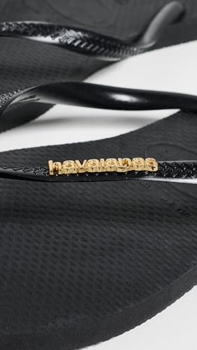 Image of Havaianas Women's Slim Logo Metallic Sandals