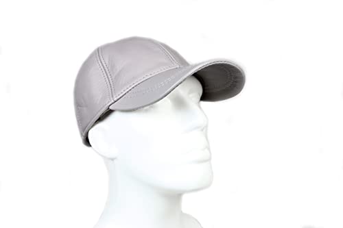 Image of Genuine Leather Unisex Baseball Cap
