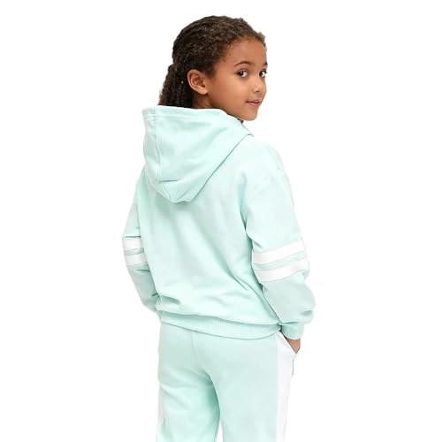 Image of 2025 Girls Sweatsuit Set Cute Hooded Sweatshirt & Jogger Pants with Pocket Casual Outfuts Set