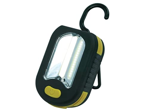 Lighthouse Torches L/H200LAMP 3 Function LED Lamp With Magnet and Hook - 200Lm - 3xAAA Batteries Included, Black Or Yellow, 95 x 65 x 35mm