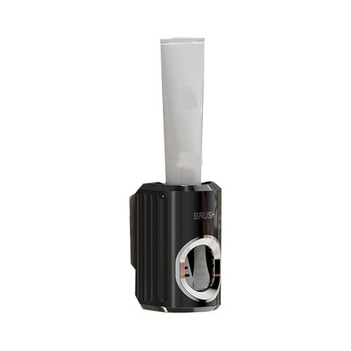 Automatic Toothpaste Dispenser and Holder, Wall-Mounted Squeezer with Pump, Hygienic and Easy to Use for Bathroom (Black)