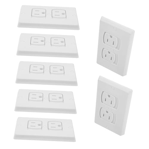 IWOWHERO 10Pcs Self Closing Outlet Socket Covers Safety Plugs for Wall Outlets Insulated and Break Resistant Easy Installation Secure Prevent Accidental