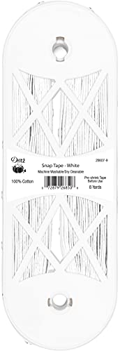 Dritz Notions Dritz Cotton, 12, 8-Yards, White Snap Tape #TOP6