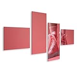 islandburner Prime Bild auf Leinwand Elegante Socken mit Schleifen als symbolische Darstellung extremer Weiblichkeit Mädchenzimmer Damenboutique Schleifenzauber Bilder Wandbilder Poster