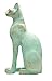 Discoveries Egyptian Imports Patina Bastet Cat Statue - Made in Egypt - 5