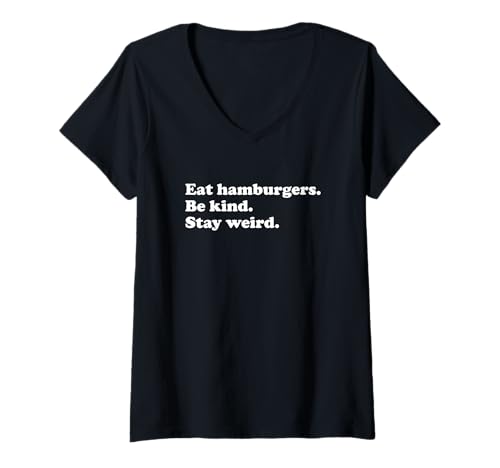Mujer Hombres Mujeres Adolescentes Niños o Niñas Hamburguesas Divertidas o Hamburguesas Camiseta Cuello V