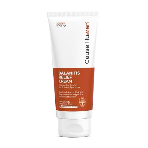 Balanitis Relief Cream - Balanitis Treatment for Men Reduces Redness Itching & Foreskin Irritation - Safe for Glans & Uncircumcised Use