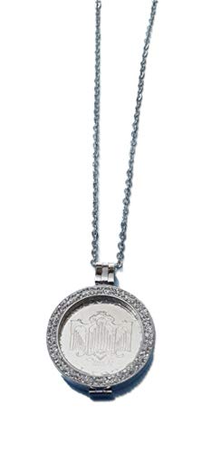 Moneda 500 liras de plata en colgante de plata esterlina con collar largo de 90cm