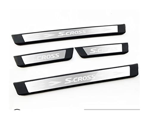 Stainless Steel Plate Door Sill Welcome Pedal Car Styling Accessories fit For Suzuki S-CROSS 2014 20
