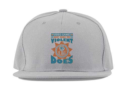 Casquette baseball visière plate coton gris Don't Make You Angry Lag Does taille unique unisexe