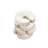 MT Massage Fitted Crescent Face Pillow Cradle Cover Pack of 4 ( for Face Cushion of Massage Table)