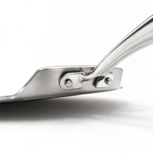 Image of Vinod SAS Pro Platinum Triply Stainless Steel Flat Multi Tawa 28 cm | 4 mm Thick | Hexa Shield Design Stick-Resistant Surface | Metal Spatula Safe | Induction Compatible | Ideal for Roti, Chilla, Dosa
