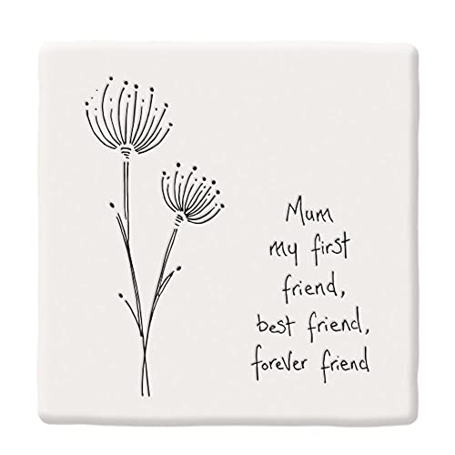 East of India Square Porcelain Coaster - Mum my first friend best friend forever friend | - Image 3