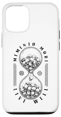 Memento Mori Live Well Skull �����v �X�g�C�b�N �X�g�C�b�N �h�N�� �X�}�z�P�[�X iPhone 12/12 Pro �p