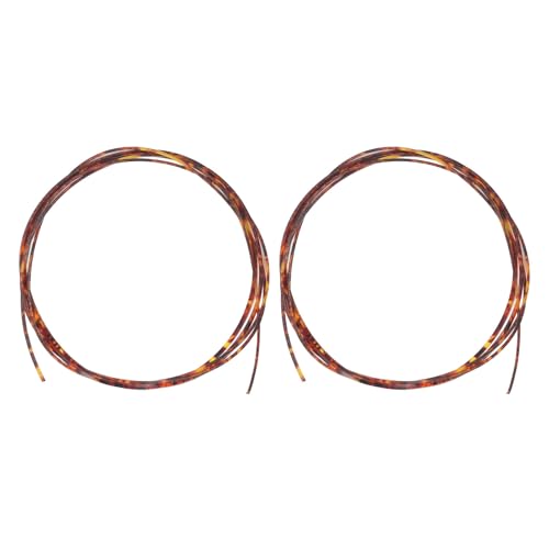 2pcs Guitar Binding Strips, Replace Traditional Edges, Adorn with Celluloid, Purfling Decor Strips for Acoustic and Classical Guitars, Give Exquisite Look, Easy Apply and Replace