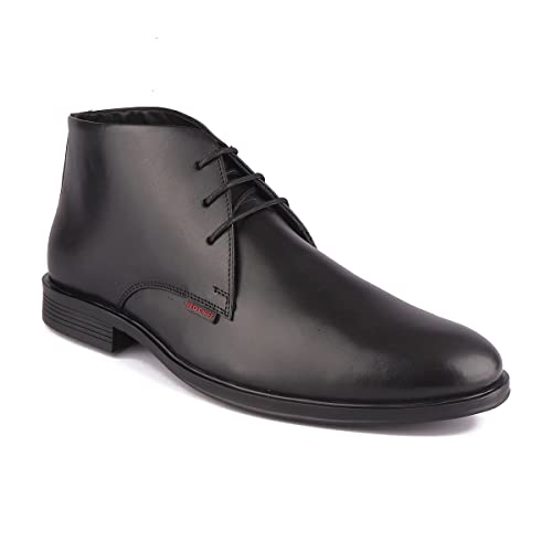 Image of Red Chief Derby Lace Up | Men's Formal Shoes for Office | Black | PU Sole | RC3748
