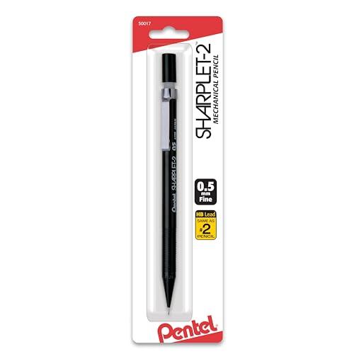 Pentel Sharplet-2 Automatic Pencil, (0.5mm), Black, 1 Pack (A125BP-K6)
