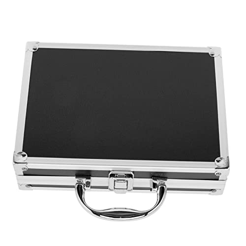 Healeved Portable Makeup Case Mirror Aluminum Tool Storage Box Medicine Organizer for Home Office School