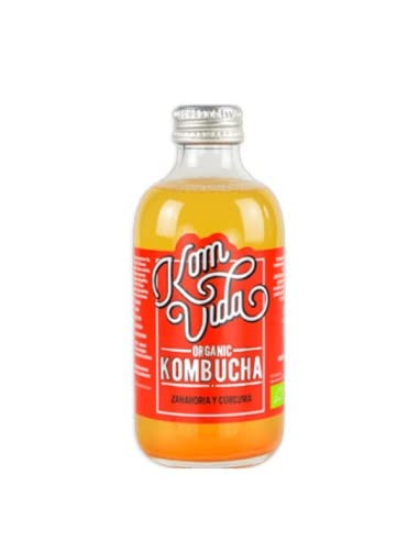 Té kombucha. Komvida. Kit sabor Zanahoria y cúrcuma. 6 botellas de 750 ml. Envío en frío.