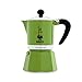 Bialetti Rainbow Cafetera Italiana Espresso, 3 Taza, Aluminio, Verde, 3 Tazas