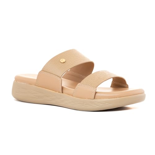 Image of Khadim's Softouch Platform Heel Slip On Sandal for Women
