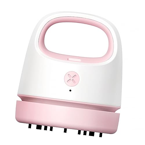Amosfun Limpiador De Mesa Portátil USB Colector De Polvo De Mano Aspirador Recargable para Hogar y Oficina para Mascotas y Ergonómico
