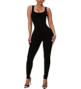 Adisputent Sport Jumpsuit Damen Lang Eng Yoga Bodysuit Overall Playsuits Langarm Bodycon Strample...