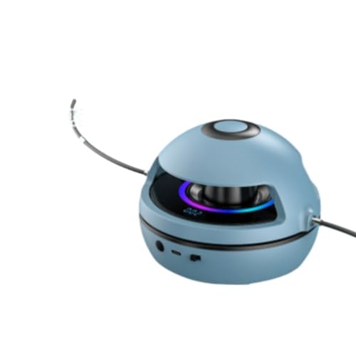 MCSWSEEスマート自動縄跳び機10速調速電動縄跳びBluetooth音楽カウント家庭用フィットネストレーニングリモコン付き自動縄跳びマシーン (136*95mm,ブルー)