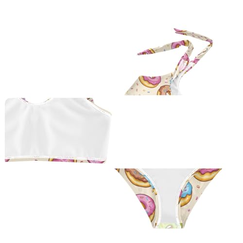 Wusikd Doughnuts Girls Swimsuits Two Piece Swimwear Bikini Set for for Girls Size 3T4