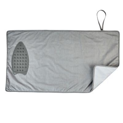Lakeland Ironing Mat with Silicone Iron Rest turn any surface into an ironing board Backed with non-slip dots 50 X 90cm Ideal for travel