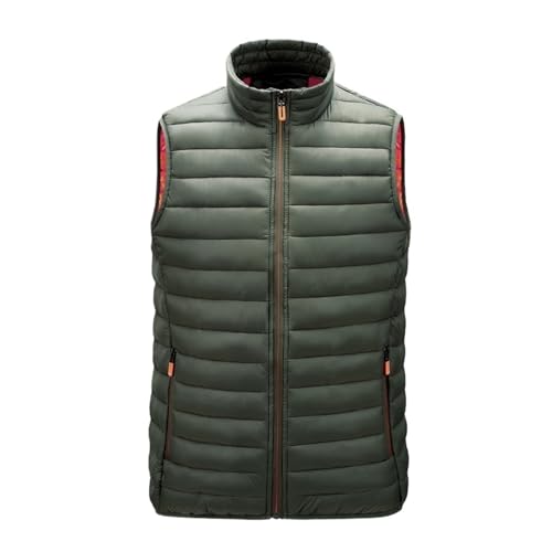 Chaleco acolchado con cremallera frontal y bolsillos térmicos para invierno