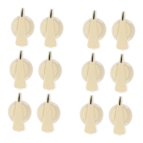 HANABASS 12pcs Professional Plastic Potentiometer Control Knobs for Guitar Bass Volume Knobs Durable Replacement Accessories for Electric Instruments Easy to Install