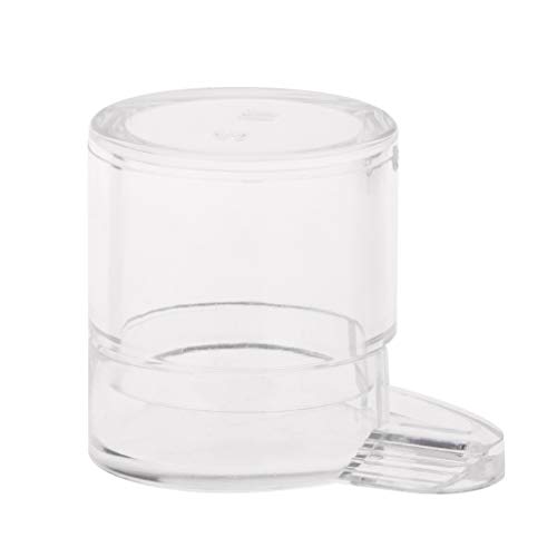 Qiuxiaoaa Ant Feeder Wasserzufuhrbereich für Ant Nest House Farm Acryl Runde Trinkschüssel Feeder Transparent