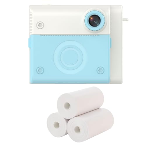 Lot de 3 rouleaux de papier pour appareil photo instantané facile à utiliser, impression thermique pour famille, ami, imprimante photo portable