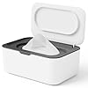 Seposeve – Dispensador de toallitas limpias, soporte para toallitas para bebés y adultos, contenedor de toallitas recargable, mantiene las toallitas limpias. Funda antideslizante y fácil de tirar para